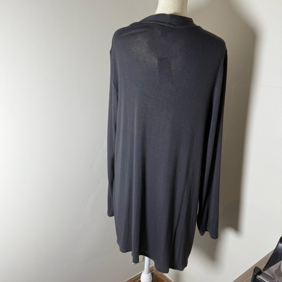J. Jill Wearever Gray Open Front Lightweight Cardigan Size XL NWT - Picture 10 of 10